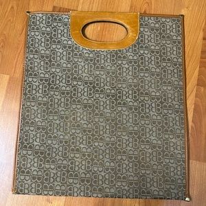 Authentic vintage Balenciaga monogram tote bag clutch good condition